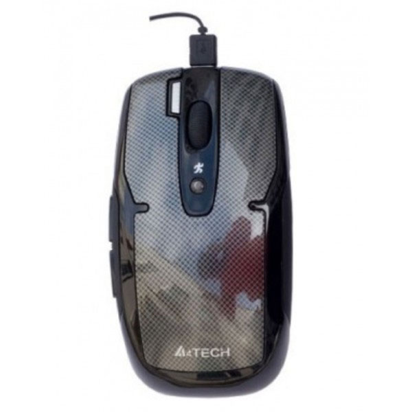 A4Tech K5-52D Oscar Run-on-shine USB carbon crni