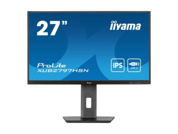 Iiyama Monitor 27"  XUB2797HSN-B1 IPS 1920x1080/100Hz/1ms/HDMI/DP/USB/RJ45